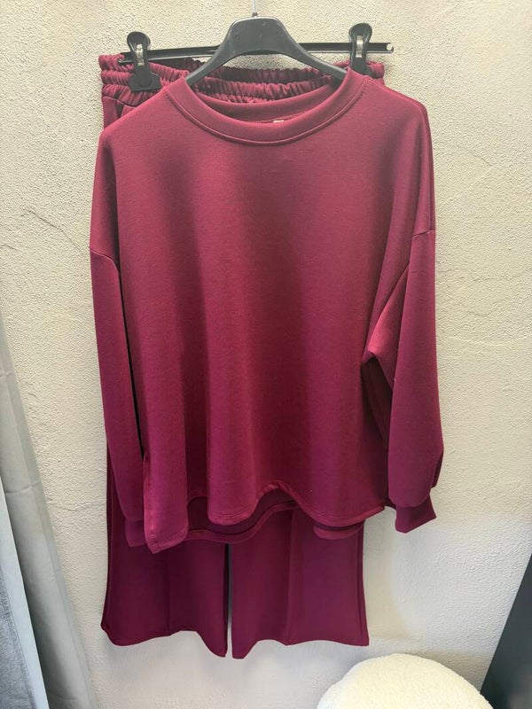 Comfy pak Bordeaux rood Riet