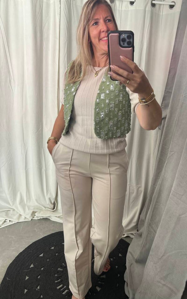 Pantalon jogger Beige