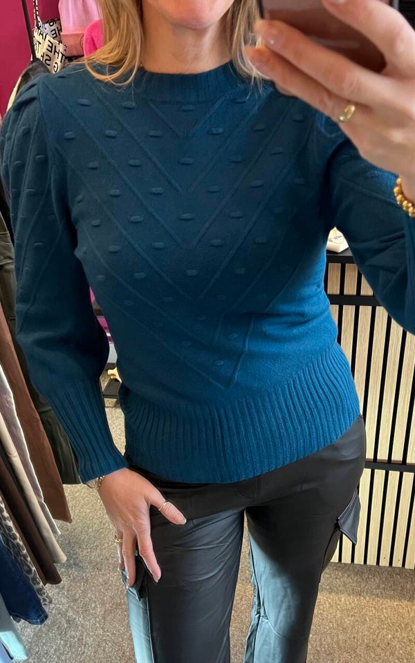 Trui Viola Petrol Blue