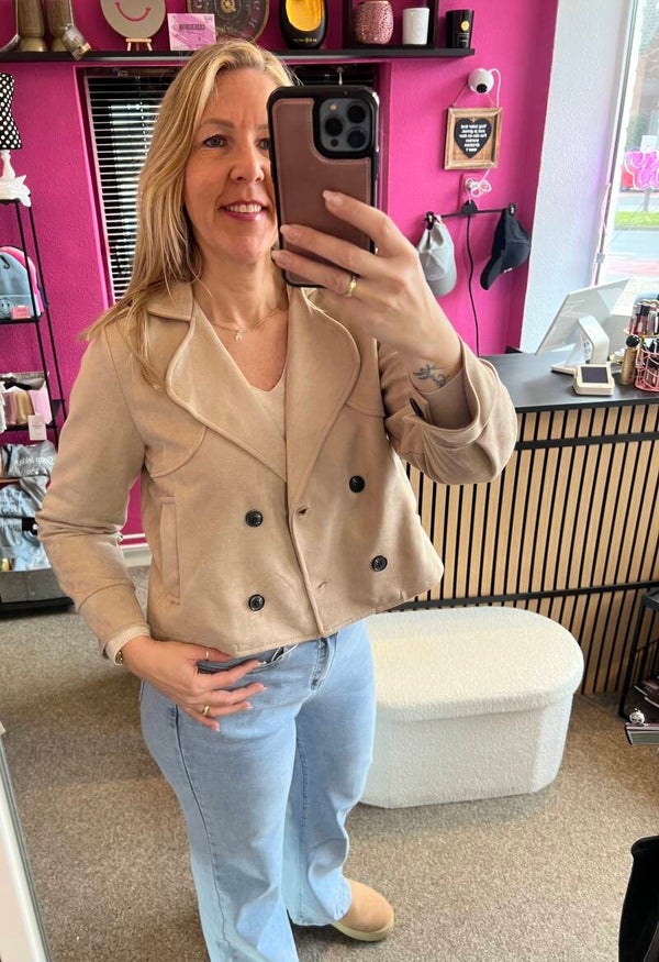 Jasje Cheryl Suedine Beige