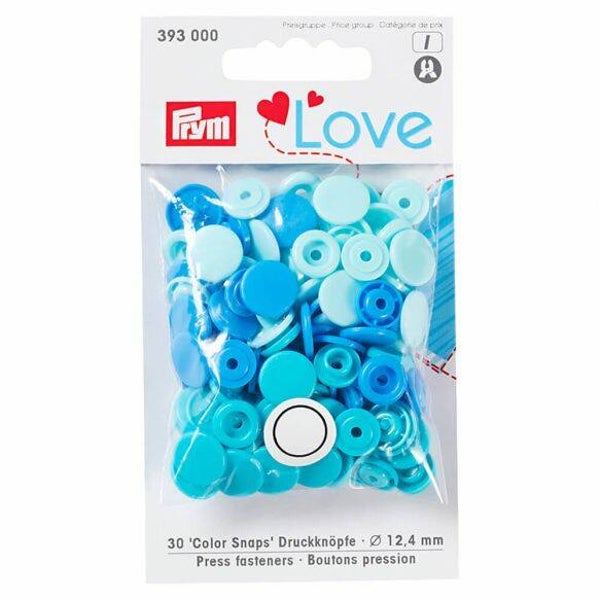 Prym Love drukknopen 12,4mm blauw