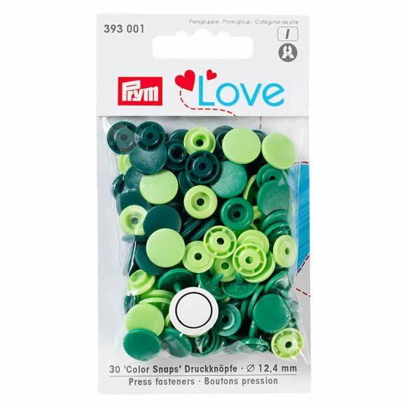 Prym Love drukknopen 12,4mm groen