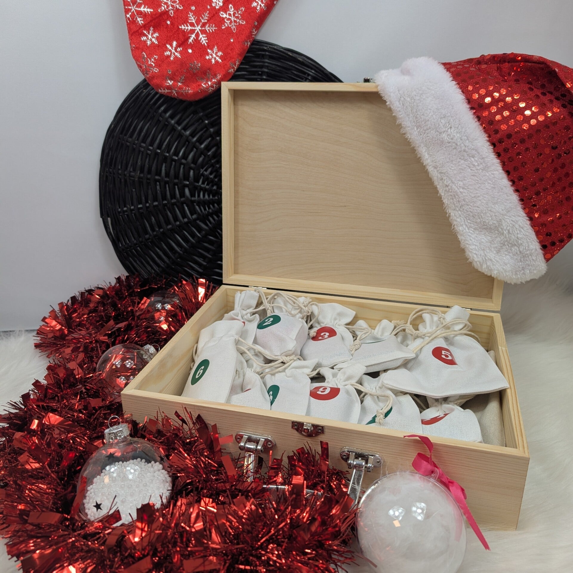 Adventskalender voor Naailiefhebbers – Luxe houten koffer
