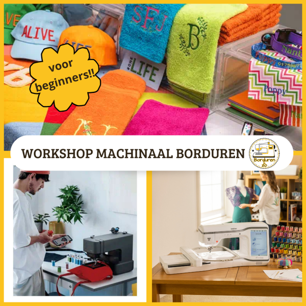 Workshop machinaal borduren voor beginners