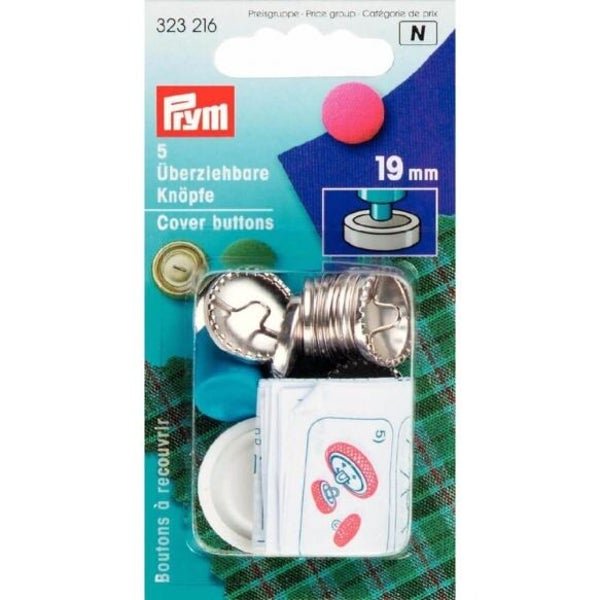 Prym stofknopen met matrijs 19mm goud