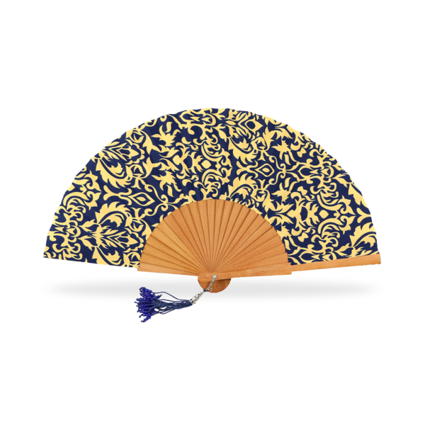 Eventail Bois Poli - Arabesque 1