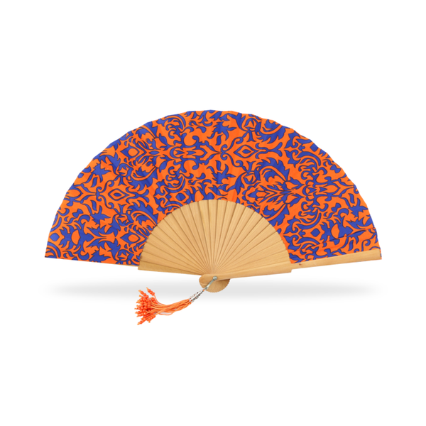 Eventail Bois Poli - Arabesque 4