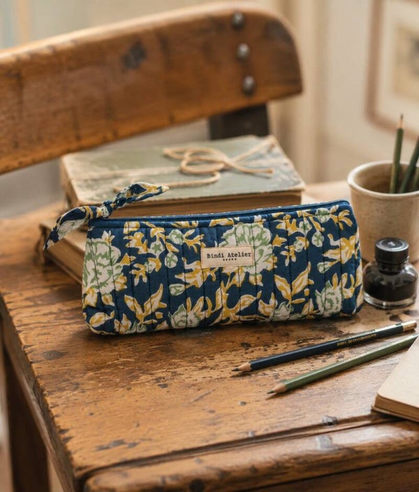 Trousse crayons Bouquet du Matin Lagon