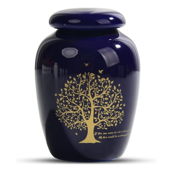 Urn Boom Blauw (klein)