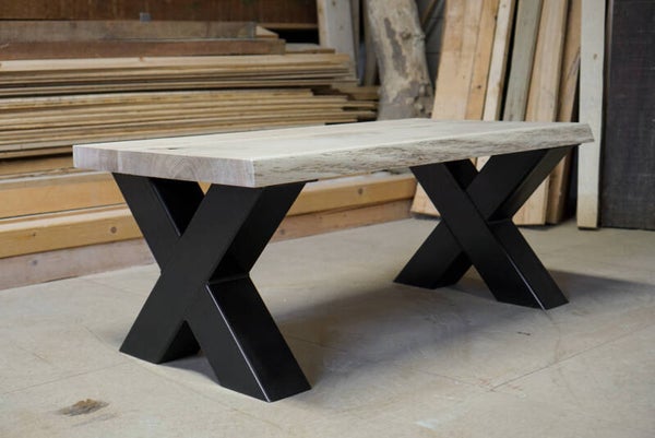 Boomstam salontafel X Poot