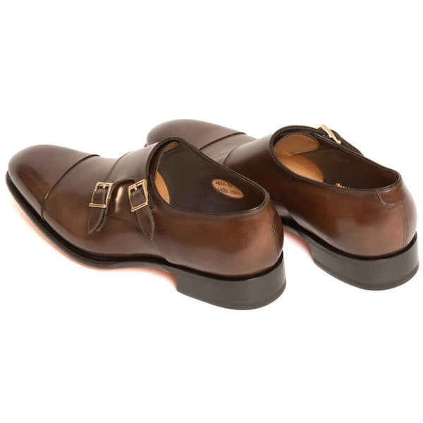 Santoni double buckle bruin