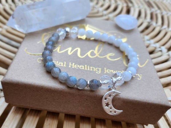 Moonstone & Labradorite Bracelet