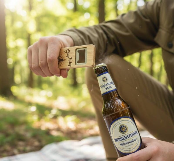 Nachhaltiger Bambus-Flaschenöffner „Natur“ — Ihr Unikat mit Gravur