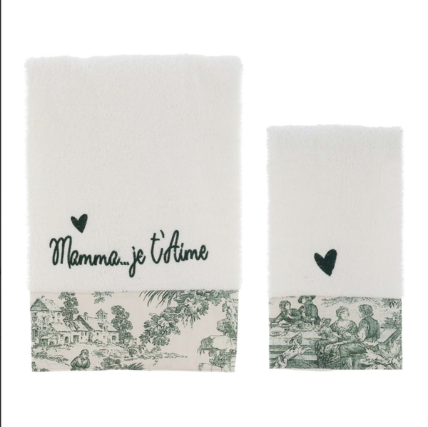 Lot de bain " mama je t'aime "