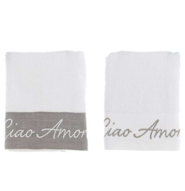 Serviette de bain " ciao amore "