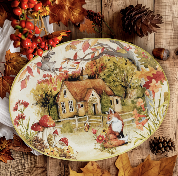 Plateau ovale Hello Fall
