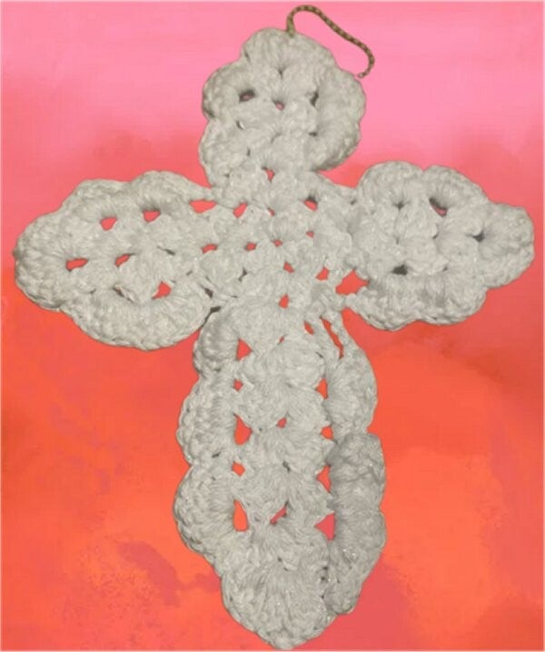105. Crocheted Cross