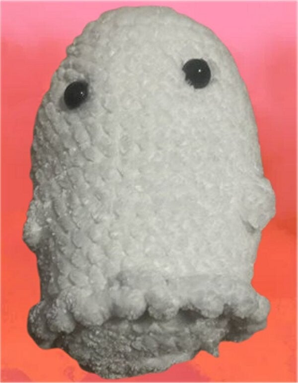 119. Crocheted Ghost Keychain