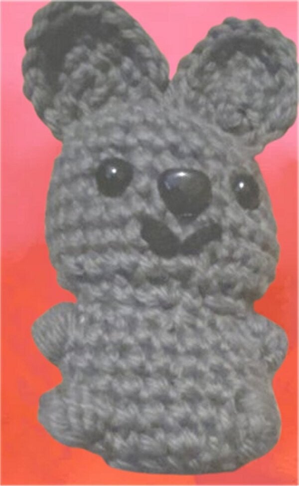 136. Crocheted Koala Keychain
