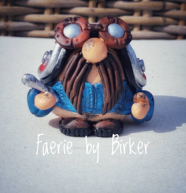 VERKOCHT - Barebutt Gnomie Stumpy - OOAK