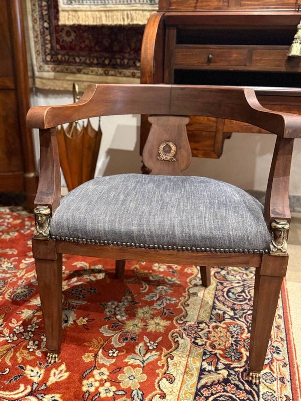 Fauteuil de bureau style Empire - Fin XIXe