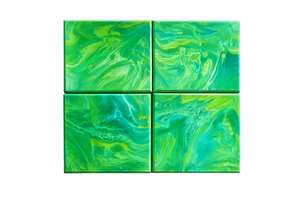 Nature en Mouvement Quadriptyque végétal - Ensemble de 4 pièces
