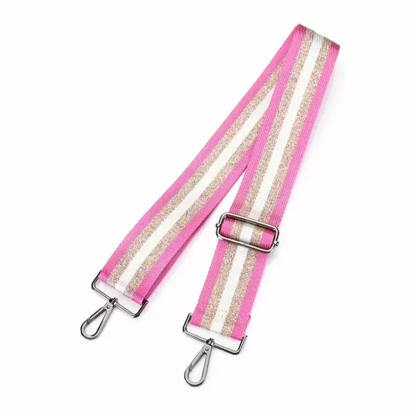 Fuchsia bagstrap met goud metallic