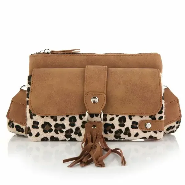 Crossbody Hanna luipaardprint bruin