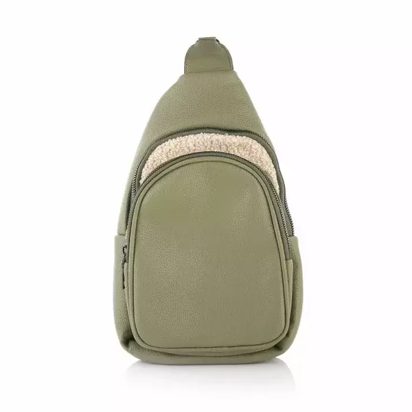 Crossbody tas Meggie groen met bijpassende bagstrap