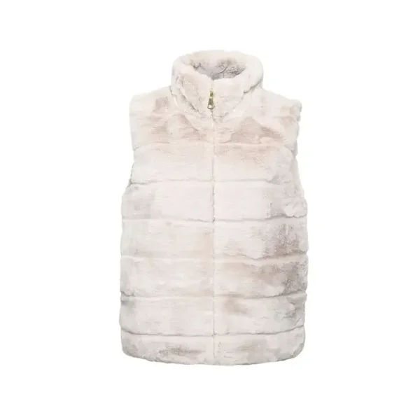 Zachte Fake Fur Bodywarmer – Beige