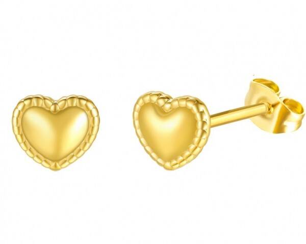 Hartjes dicht 5mm goudkleurig