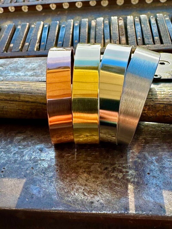 Bracelet large.   10 millimètres de largeur au choix