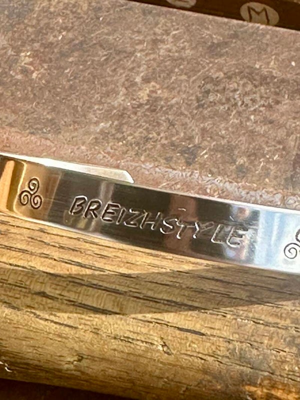bracelet en acier inoxydable brillant avec gravure