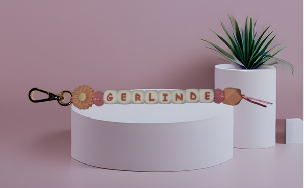 Bloem sleutelhanger