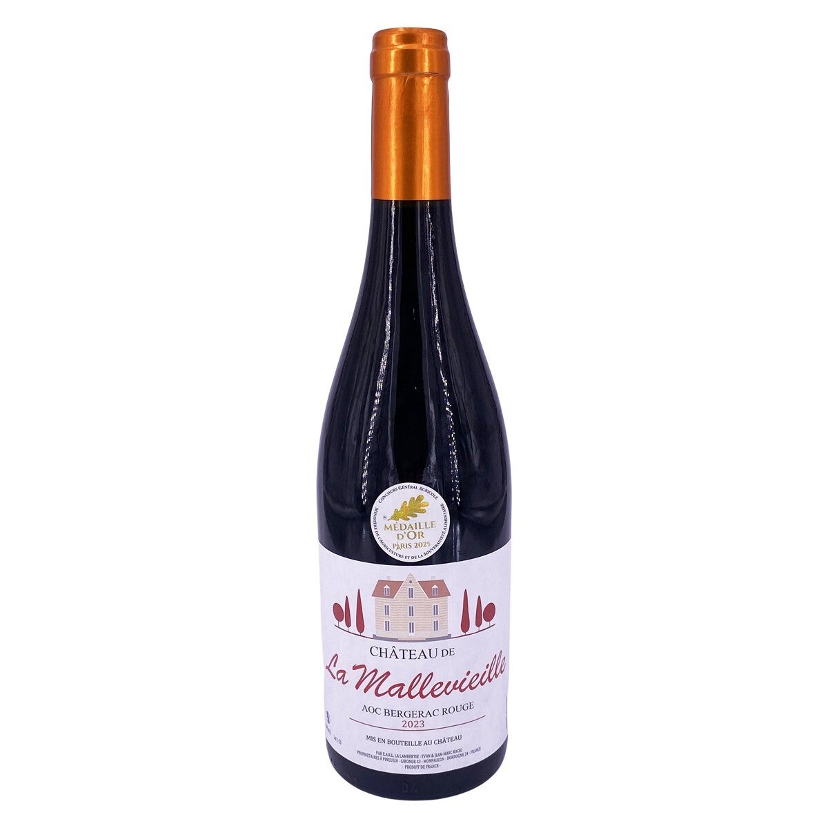 Château de la Mallevieille Bergerac rouge AOC millésime 2023