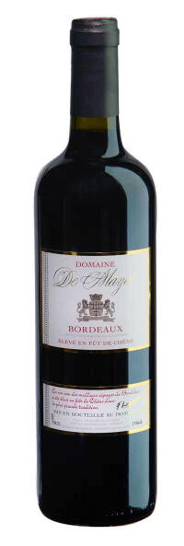 Bordeaux rouge "domaine de maya" vieilli en barrique 2019 (75cl)