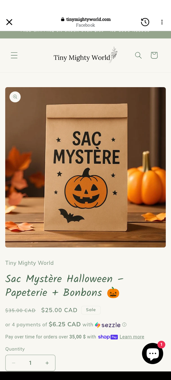 Sac surprise halloween