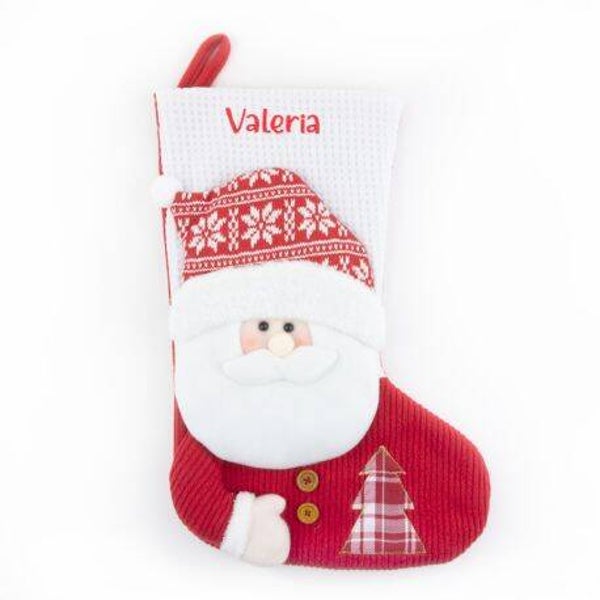 Calcetín Punto Navidad Personalizado