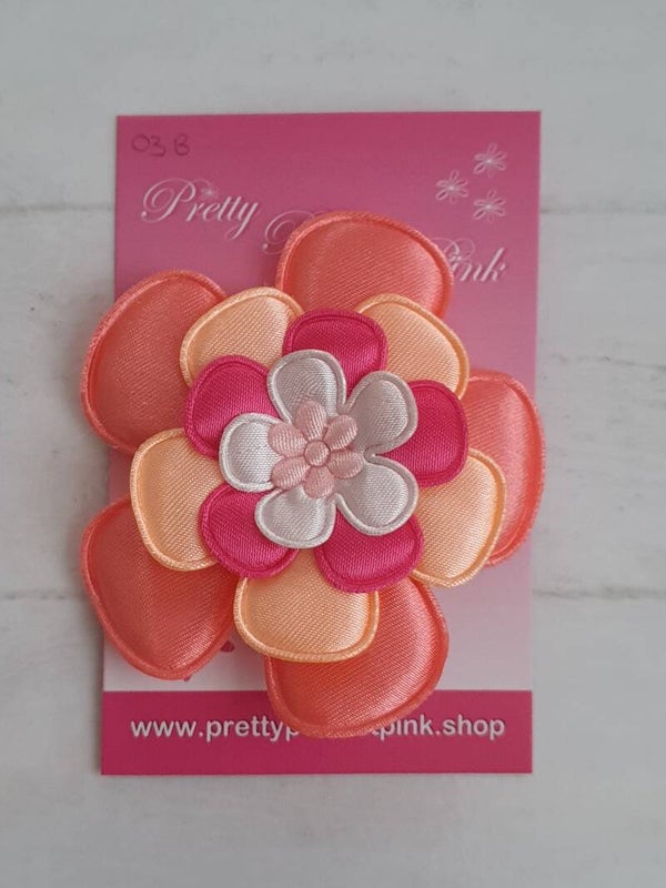 Alligator clip met bloem