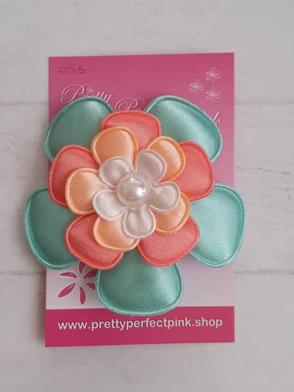 Alligator clip met bloem