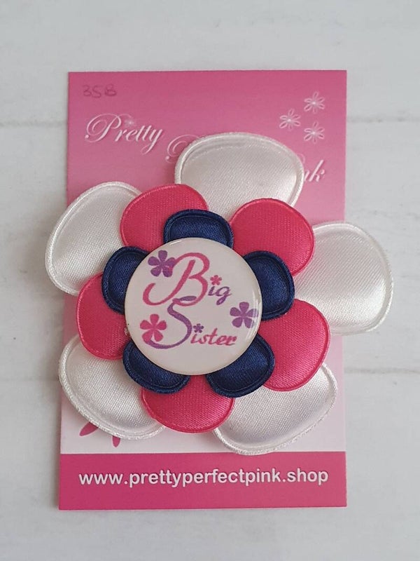 Alligator clip met bloem - Big Sister