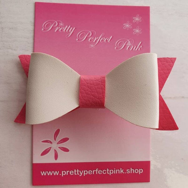 Haarstrik wit / roze