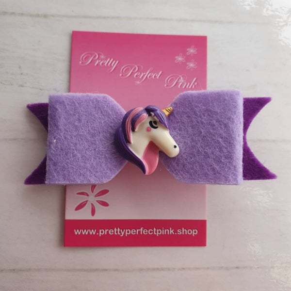 Haarstrik vilt met unicorn