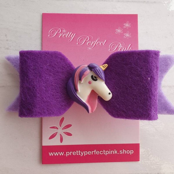 Haarstrik vilt met unicorn