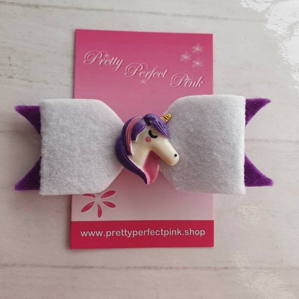 Haarstrik vilt met unicorn