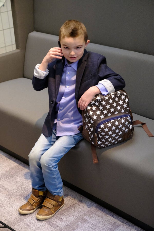 Boys Rugzak Leger groen met ster