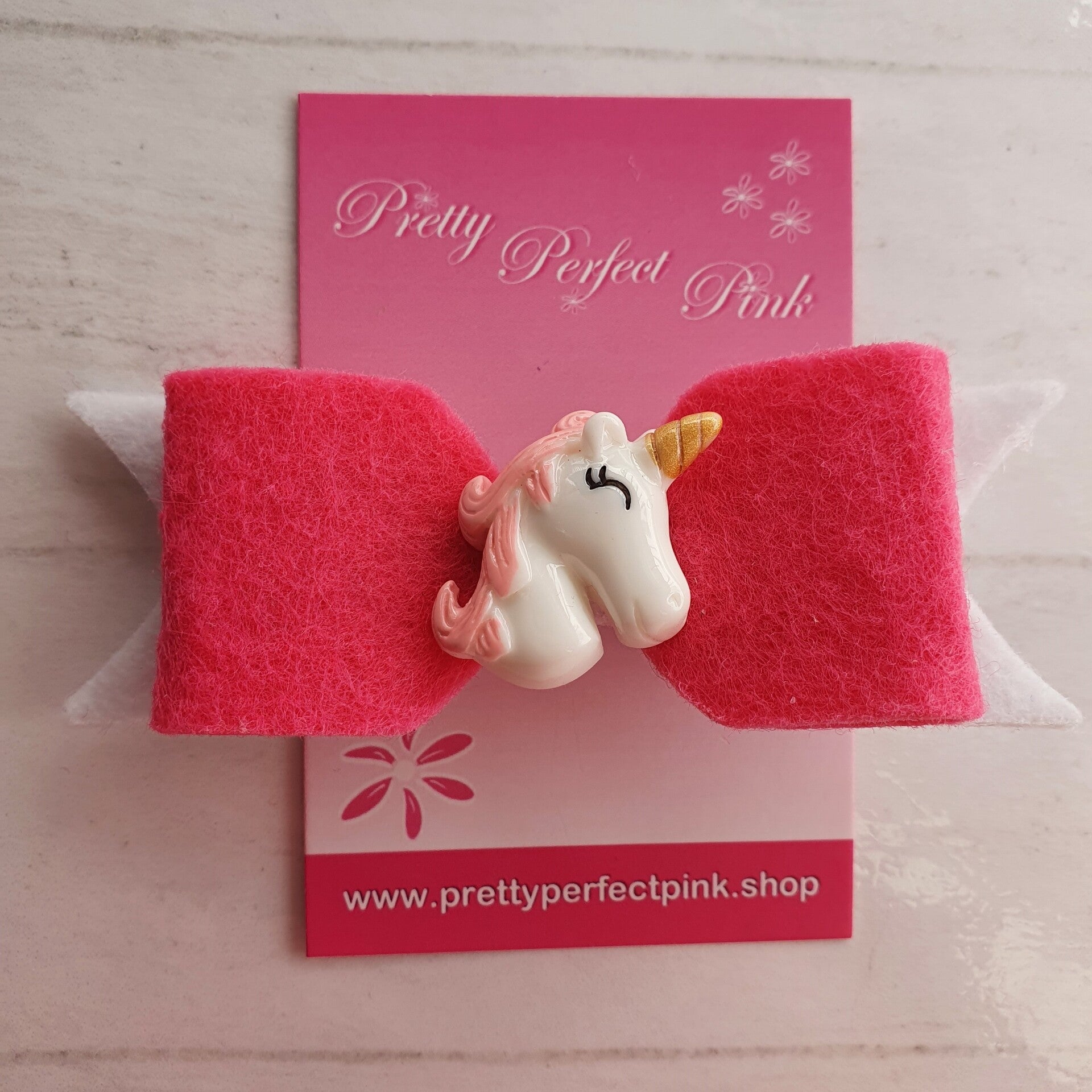 Haarstrik vilt met unicorn