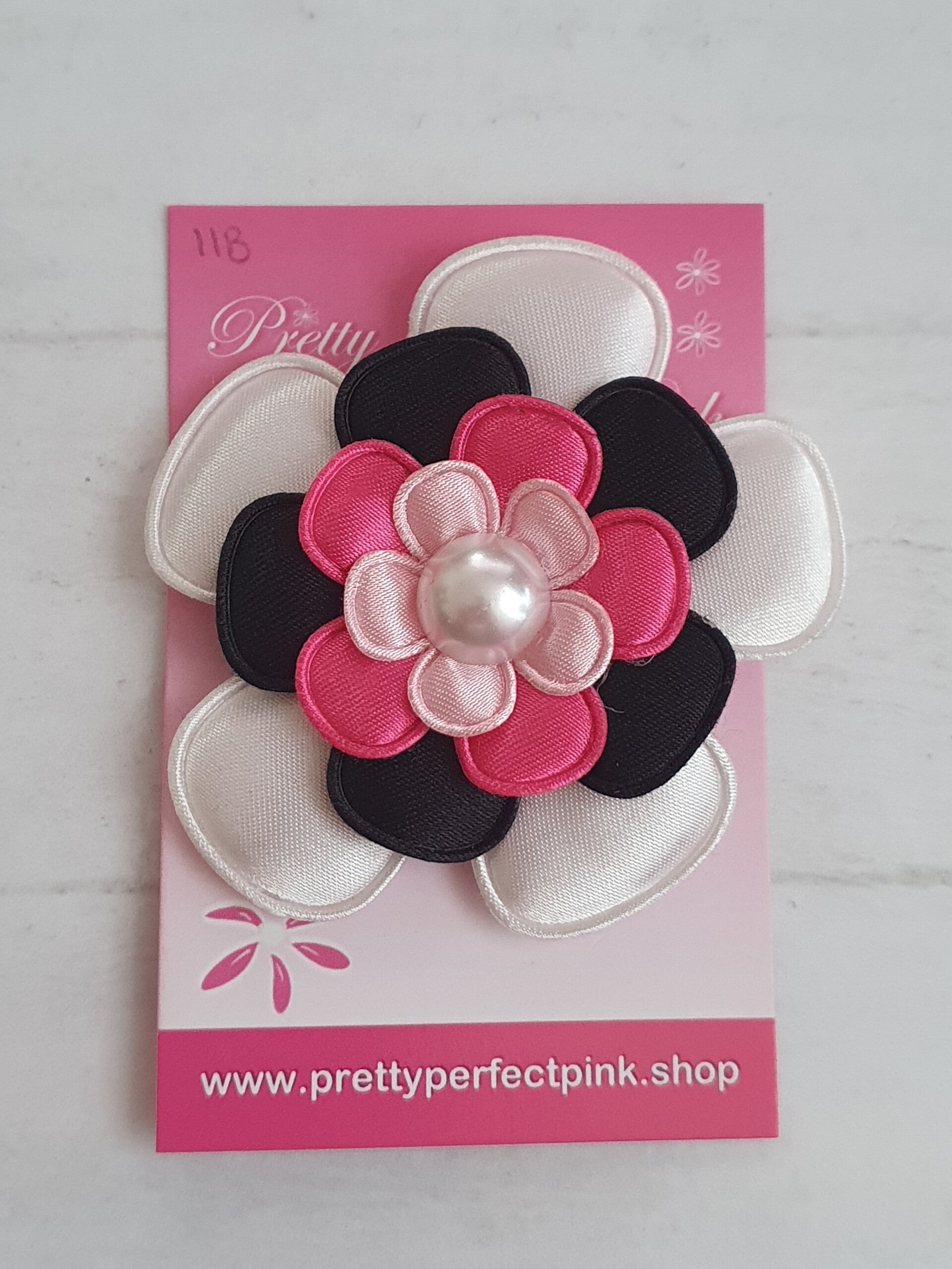 Alligator clip met bloem