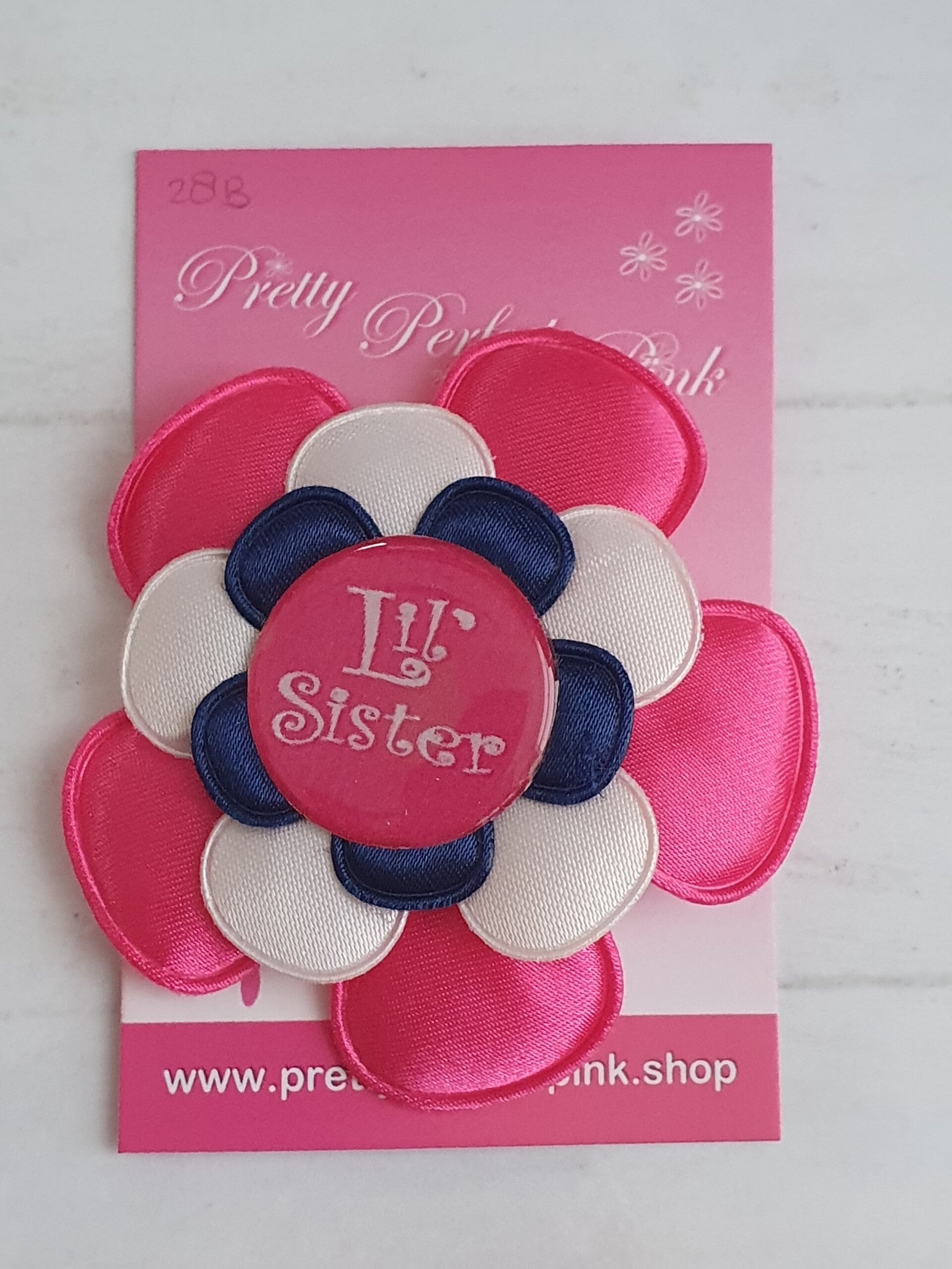 Alligator clip met bloem - Little Sister