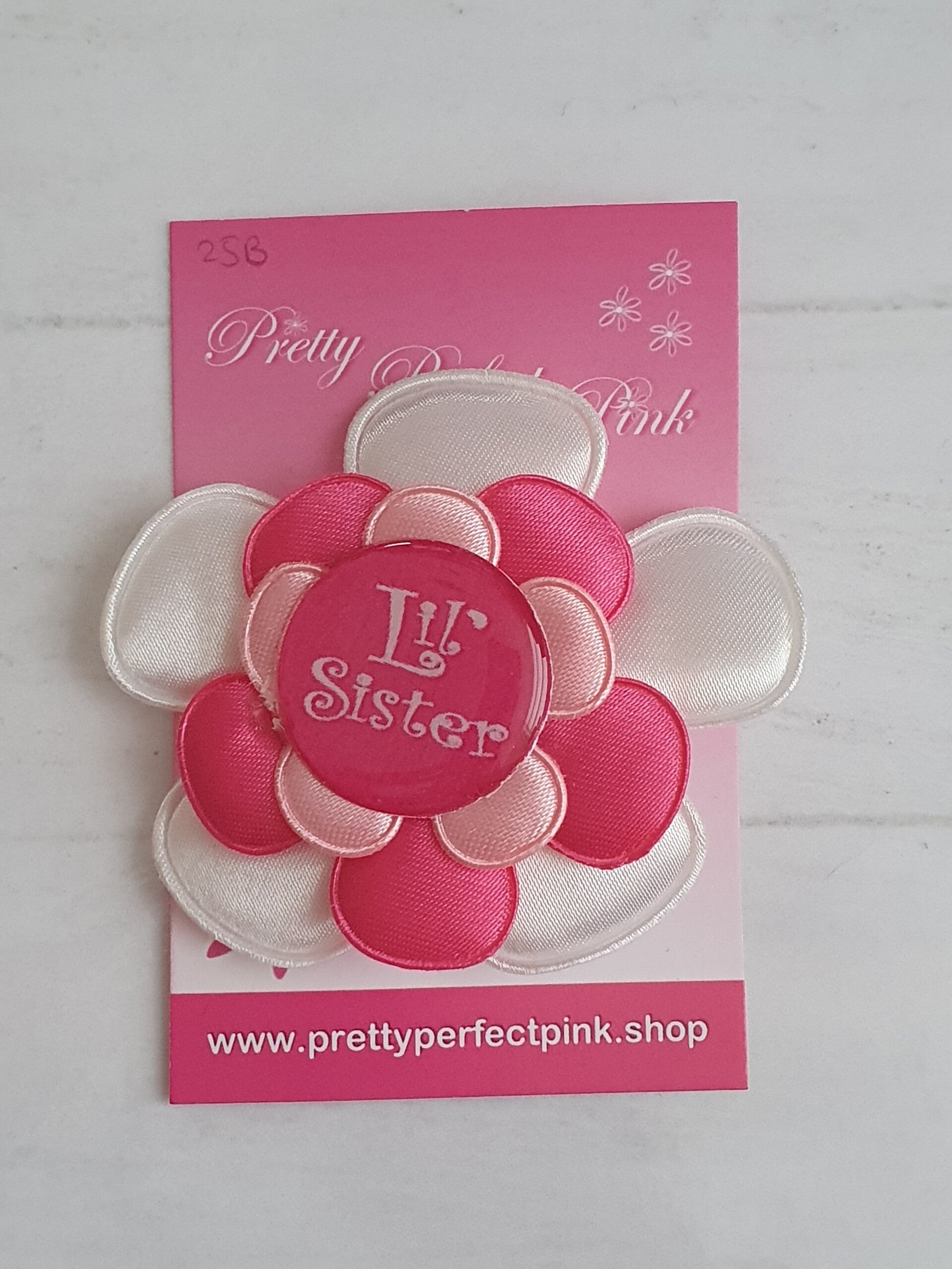 Alligator clip met bloem - Little Sister